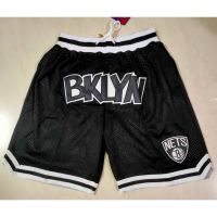 【10 Styles】2023NBA Shorts Brooklyn Nets IRVING DURANT HARDEN Black Pockets Basketball Shorts