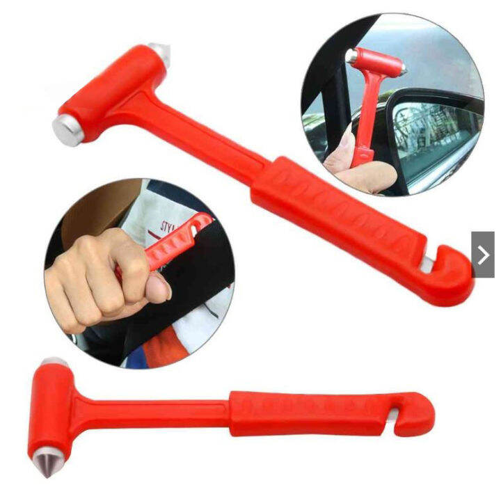 Emergency Hammer Seat Belt Window Glass Breaker 2in1 Mini Car Safety