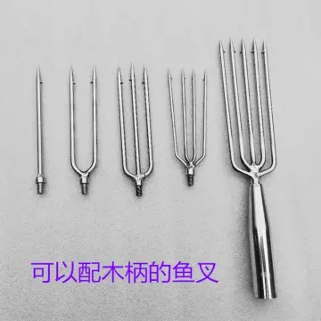 3,4,5,Prong Fishing Speargun Stainless Steel Fishing Fork Fish Spear Gig  Fork Hook Ice Fishing Gun