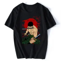 Roronoa Zoro ตลก T เสื้อผู้ชาย Homme ใหม่ผ้าฝ้ายแขนสั้น Cal Tshirt Unisex หนึ่งโจรสลัดมังงะ Streetwear Tee