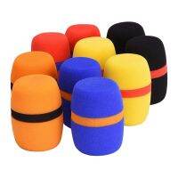 20Pcs Headset Windscreen Thickened KTV Handheld Dust Proof Soft Sponge Microphone Cover Replacement Accessories