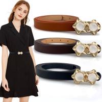 1.4cm Womens Thin Belt Versatile High-End Decoration Beaded With Skirt Narrow-Waisted Sweater Gir