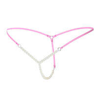 【Cw】 Underwear Women s and Strings Pearl lingerie g String crotchless pantiestong LADIES Tanga