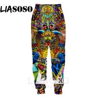 3D Print Women Pants Men Sweatpants Fashion Rock Sweat Trousers Psychedelic Casual Full Length Tattoo Anime Winter Hip Hop E552