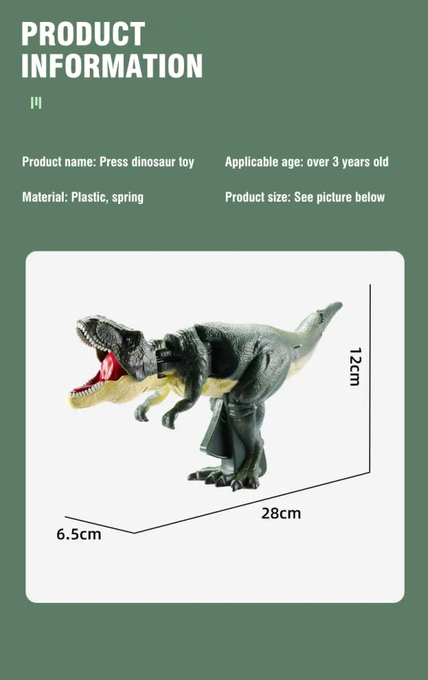 Dinosaurio Zazaza Press Dinosaur Toy T-Rex Dino Zaza Tyrannosauru Model  Vibrating Head and Tail Moving Dinosaur Vibrating Head and Tail Moving  Dinosaur 