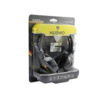 NUBWO หูฟัง รุ่น NO-029 Headset For Gaming And Media Deep Bass สีดำ พร้อมสายแปลงเข้าโทรศัพท์มือถือ พูดหรือร้องเพลงได้เลย