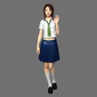 1/12 Japanese girl Resin Model figure GK Unassembled and unpainted kit ♘¤☈