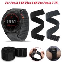 ✓┅▤ QuickFit 26 22mm inteligentne zespoły dla Garmin Fenix 6 6X Pro 5 5X Plus 7 7X Easyfit dzianinowa opaska nylonowa zejście Mk2i Smartwatch pasy