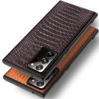 [Beike electronic] ฝาหลังหนังแท้สำหรับ Samsung Galaxy Note 20 Note20 Ultra Modern Stylish Genuine Crocodile Back Business Simple Phone Case