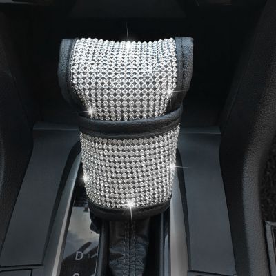 Auto Safety Door Handle Cover, Luster Crystal Car Protective Handle Cover Diamond Car Decor Accessories