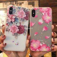 [Great. Cell phone case]  OPPO A94 A74 A54 A53 A92 2020 A9 Reno 5 Pro 5f 4f Realme8 C15 C11 F5 7i A57 F11 A77 A5s A12 A3s Relief F9 F7เคส TPU นุ่มเคสลายดอกไม้