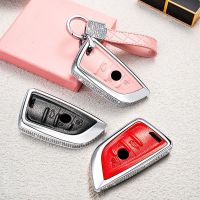 Metal Leather Car Key Case Cover Shell Fob For BMW F30 F31 F32 F34 F20 F07 F10 1 3 5 7 Series X1 X3 G01 X4 G02 X5 F15 F16 M3 M4 Key Chains