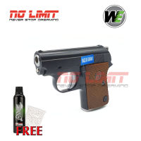 ปืนบีบีกันอัดแก๊ส WE CT25 Colt Junior 1908 สีดำ (Black) ฟรี!แก๊สแรง + ลูกกระสุน 500 นัด สินค้าของแท้จากไต้หวัน สินค้าได้ตามภาพ ถ่ายจากสินค้าจริง