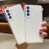 【Great. Cell phone case】เคสโทรศัพท์กากเพชรเลเซอร์รูปหัวใจสำหรับ Huawei P30 P40ไลท์ใสเพื่อเป็นเกียรติแก่50 60 30S 20S 9X 8A Nova 5T 6 7 SE ฝาหลัง