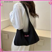 XUESHE จุได้มาก กระเป๋า Crossbody ผ้าใบแคนวาส น้ำหนักเบามาก ถุงใต้วงแขน แฟชั่นสำหรับผู้หญิง กระเป๋าถือแบบถือ การเดินทางการเดินทาง