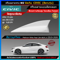 เสาอากาศครีบฉลาม ตรงรุ่น All New Honda Civic ติดหลอกเพิ่มความสวยงาม (รุ่น M2) เสาอากาศรถยนต์ สินค้าใช้สีรถในการผลิต(ไม่ใช้สีกระป๋อง)