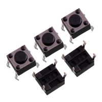 ▣ 100PCS Push Button Micro Switch 4 Pin Key Switch Light Touch DIP Height 6x6x4.3/5/6/7/8/9/10/11/12/13