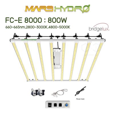 ไฟปลูกต้นไม้ Mars Hydro ไฟLED ปลูกต้นไม้ Marshydro FC-E8000 800W 8 Bars Full Spectrum Grow Light ไฟปลูกต้นไม้ รุ่นใหม่ ประหยัดและดี FC-E 8000 Grow light