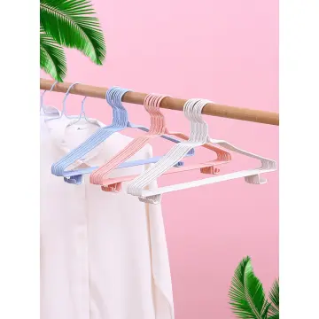 10pcs/set Gray Plastic Coating Clothes Hangers For Adults, Non-slip &  Traceless, Space Saving, Suitable For Wardrobe And Laundry