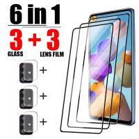 6in1 Screen Protector for Samsung A53 A13 A52 A12 A73 A23 A71 A32 A33 Lens Film for A51 A50 A70 A72 A22 A52S 5G Tempered Glass