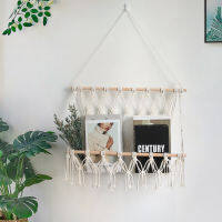 【NEW】【Penghantaran Privasi Tinggi】 New Home Decorative Creative Wall Decoration Cotton String Net Pocket Toy Hammock Storage Tapestry Girls Room Wall Hanging