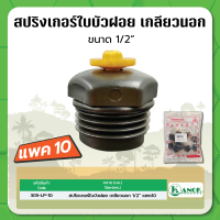 สปริงเกอร์ 360 องศา สปริงเกอร์ใบบัว สปริงเกอร์รดน้ำแบบฝอย ข้อต่อแบบเกลียวนอก ขนาด 1/2" จำนวนแพค 10 ตัว