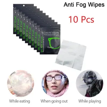 5Pcs Anti Fog Wipes For Glasses Reusable Suede Defogger Eyeglasses