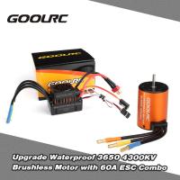 GoolRCอัพเกรดกันน้ำ 3650 4300KVมอเตอร์B Rushlessกับ 60A ESC Combo Setสำหรับ 1/10 RCรถยนต์รถบรรทุก