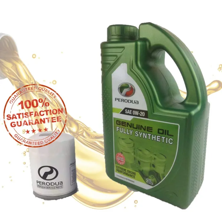 Local Stock Perodua Fully Synthetic Sae 0w20 3l Engine Oil 0w 20 For Perodua Axia Cod Lazada