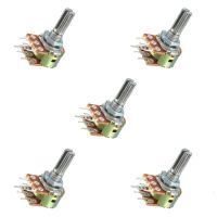 5PCS WH148 Potentiometer 20MM 6Pin 1K 2K 5K 10K 20K 50K 100K 250K 500K 1M Ohm Variable Dual Turn Rotary Carbon Film Resistors