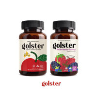 [SET 2 ขวด] Golster โกลสเตอร์ แอปเปิ้ลไซเดอร์กัมมี่ และ มัลติวิตามินกัมมี่ / Apple cider vinegar gummy and multivitamin gummy