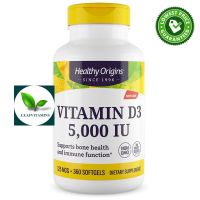 NEW Healthy Origins® Vitamin D3 5000 IU / 360 Softgels