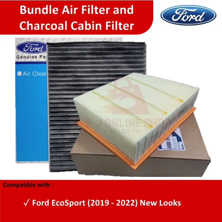 Bundle Air Filter and Charcoal Cabin Filter for Ford Ecosport (2019