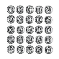 925 sterling silver charm 26 letters A-Z charm bead Fit Original Pandora Bracelet for women fashion DIY jewelry gift