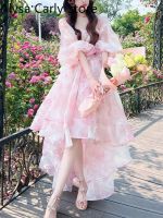 【HOT】™✾ Floral Irregular Puff Sleeve Female 2022 Beach