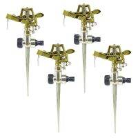 4Pcs Garden Sprinklers ForArea Lawn Patio Garden Zinc Alloy