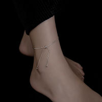 Solid 925 Sterling Silver Snake Chain Ankle Bracelet Adjustable Anklets Foot Chains for Women Fine Jewelry