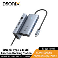 IDsonix USB 3.0ฮับประเภท C แท่นวางมือถือถึง4K 60HZ หัวแปลงสัญญาณ HDMI กับ PD100W Sd/tf RJ45 USB ฮับแยกสำหรับแล็ปท็อปแมคบุ๊คชิ้น