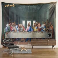 The Last Supper Tapestry Christmas Decoration Wall Hanging Vintage Christ Jesus Easter Large Fabric Tapestry Aesthetic Decor