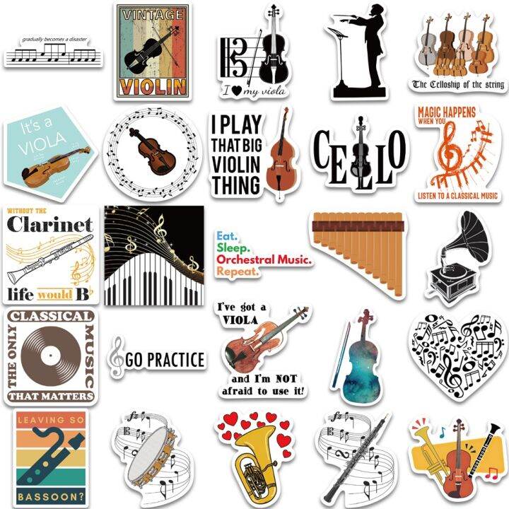 yf-10-52pcs-musical-instrument-music-cartoon-graffiti-stickers-refrigerator-luggage-kid-classic-sticker-decals