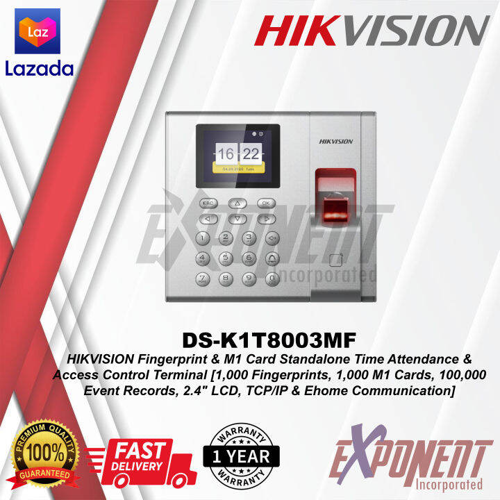 DSK1T8003MF HIKVISION Fingerprint & M1 Card Standalone Time