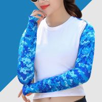 Summer Drove UV Sunscreen Shawl Long Gloves Cuff Outdoor Arm Sleeve Sun Hand Protection Women amp;Men Fingerless Gloves