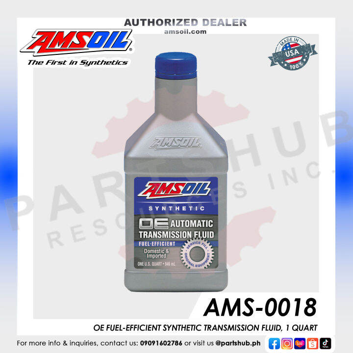 AMSOIL0018 OE FUELEFFICIENT SYNTHETIC AUTOMATIC TRANSMISSION FLUID, 1