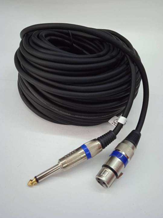 microphone-cable-6-5mmto-xlr-สายไมค์อย่างดี-สายไมค์20เมตร-สายทองแดงแท้-สายไมค์แบบนิ่มหนา-เส้นใหญ่แข็งแรงทนทาน