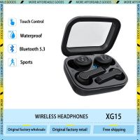 ใหม่ XG15หูฟังบลูทูธ5.3 TWS หูฟังคู่ไร้สายสเตอริโอ HD กันน้ำสำหรับกีฬาสี่หูฟัง PK M21 M22 M56