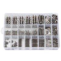 1080PCS M2/M3/M4 Stainless Steel Hex Socket Bolt and Nuts Set Fastener Hardware Hexagon Socket Head Cap Screws Flat Washer with 3PCS Nuts Wrench Kit