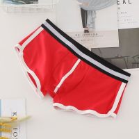 Mens Panties Korean Style Sports Boxers Aro Pants Cotton Sexy Fashion Boxers Male Underpants Colorful Cotton Man Underwear