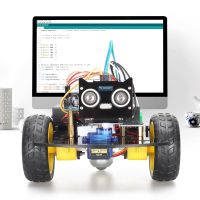 2WD Smart Robot Car Kit For Arduino Programming DIY Starter Programming Module Kit for STEM Educational with Code E-Manual