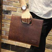 Vintage mens briefcases Handbag Business Office Bags maletines Crazy horse Leather New iPad mens bags bolsas male bag for men