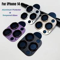 Dropshipping Metal Aluminum Alloy Camera For iPhone 14 13 Pro Max 13mini Cover Case Glass For iPhone 14 13pro Lens Protector  Screen Protectors